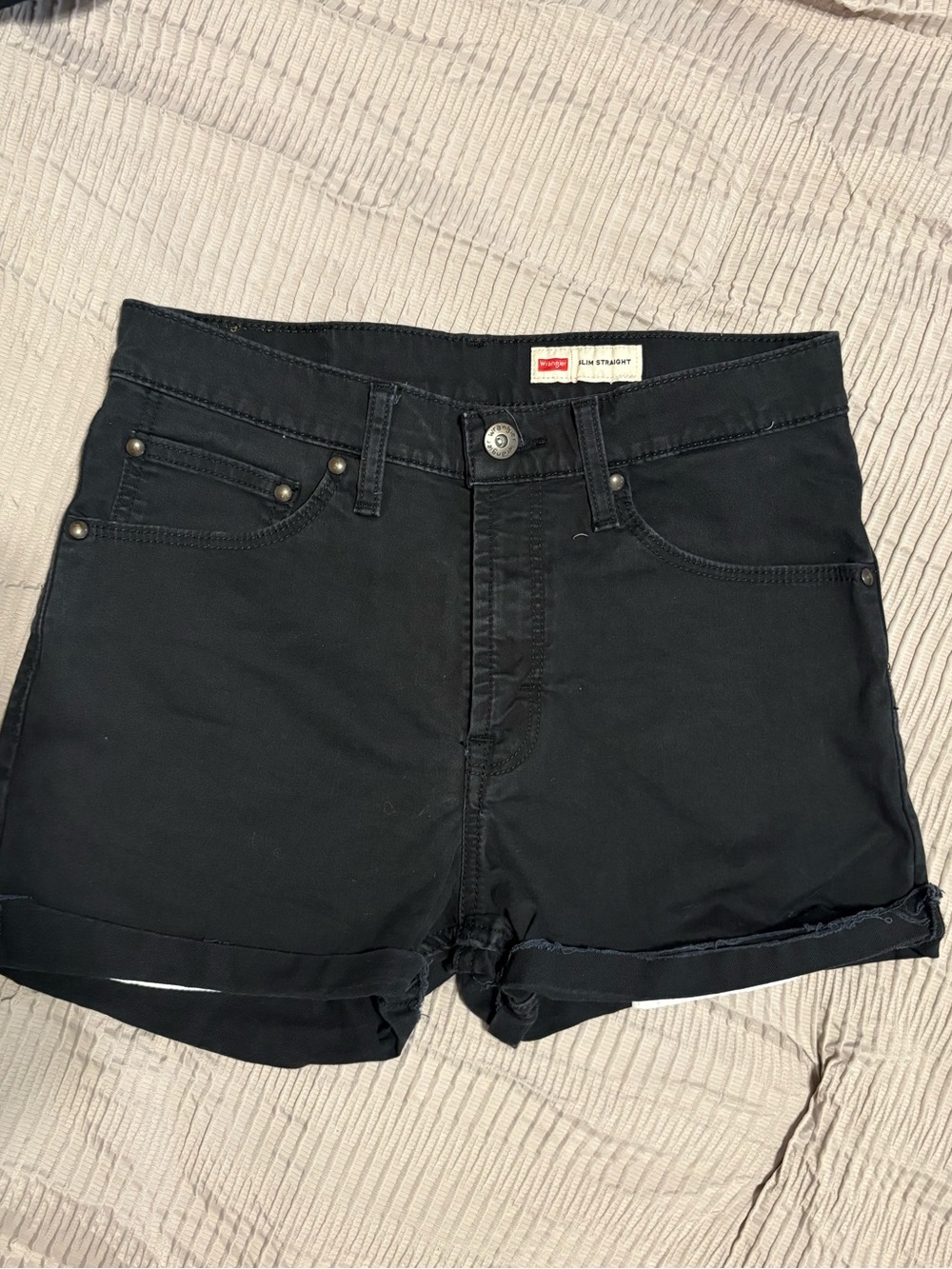 Wrangler Women's Black Denim Jean Shorts